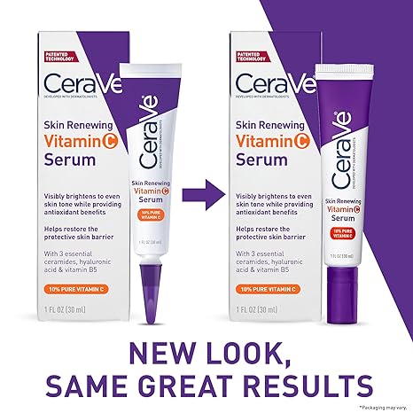 CeraVe Vitamin C Serum with Hyaluronic Acid | Skin Brightening Serum for Face with 10% Pure Vitamin C | Fragrance Free
