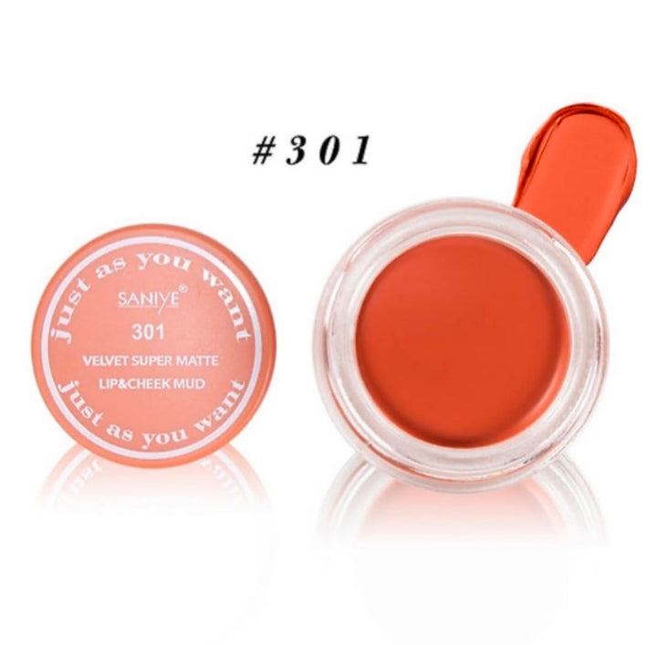 Saniye lip and cheek mud(Velvet super matte)