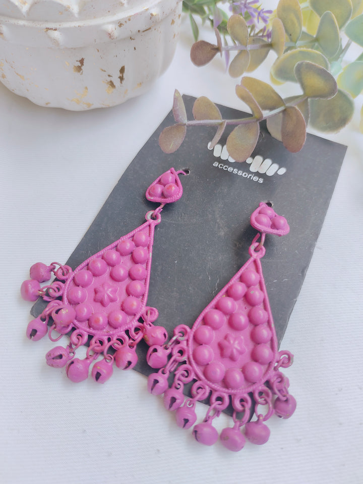 Khaddi pink earrings