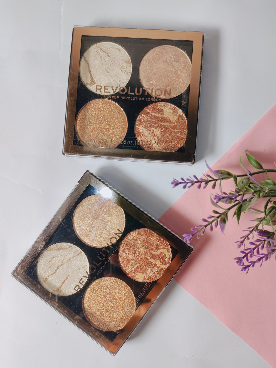 Makeup Revolution Cheek Kit, Bronzer & Highlighter Powder, Compact Palette, Sunkissed Glow,