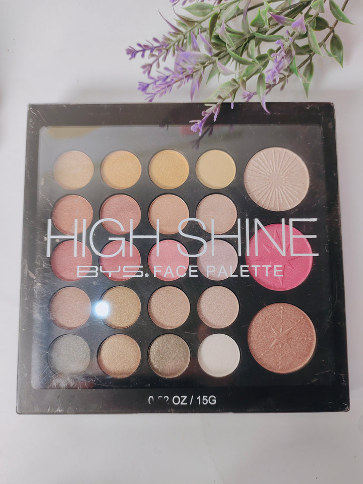Bys high shine eyeshadow and blush pallete
