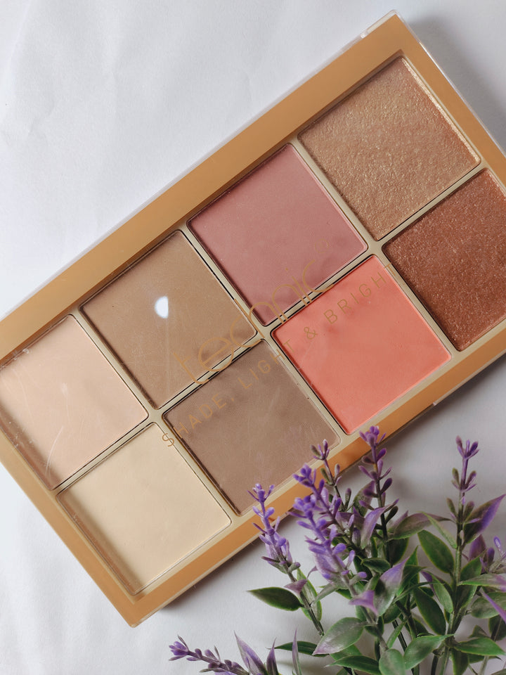 Technic Shade, Light & Bright Contour, Blush and Highlight Palette