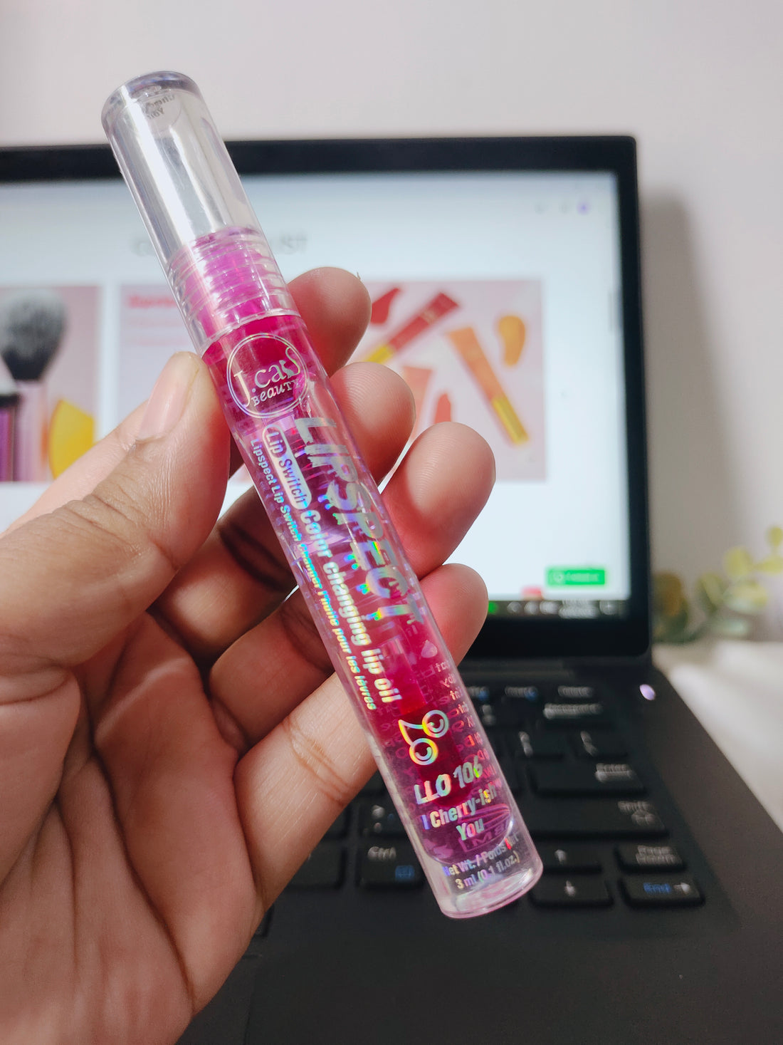 J.Cat lip oil (cherrish you)
