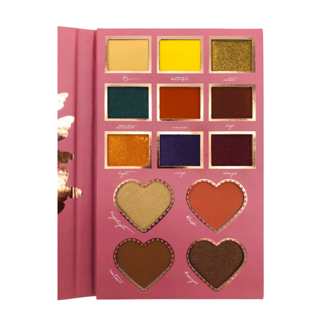 Color central flutter face and eye pallet