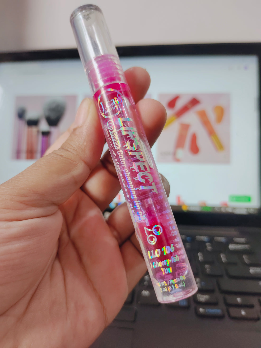 J.Cat lip oil (cherrish you)