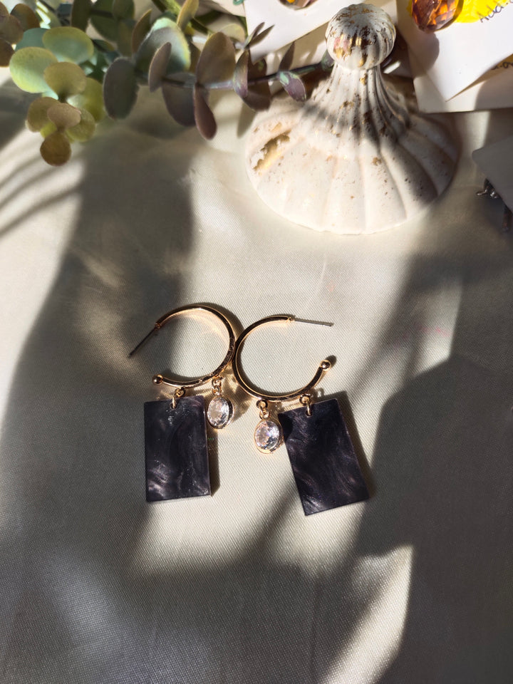Black and golden hoops