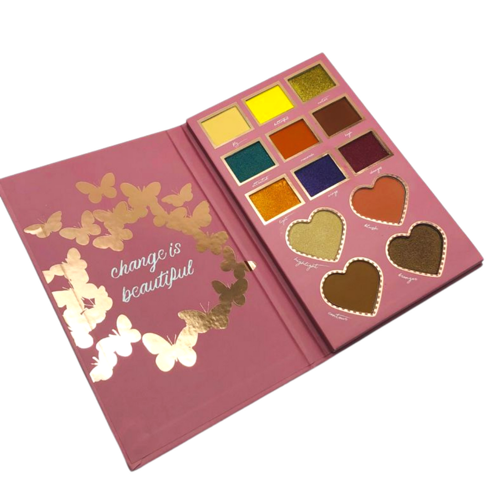 Color central flutter face and eye pallet